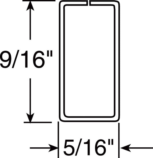 Prime-Line Spreader Bar 5/8"W, 5/8"W X 12' H 0.025 Ga (Case of 50)