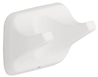Franklin Brass Futura 1.9 in. H X 1.62 in. W X 2.24 in. L White Robe Hook