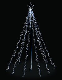 Celebrations  Cluster  LED String Tree  Cool White  Metal  1 pk
