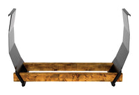 England's Stove Works Black Steel Wood Caddy