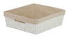 Honey Can Do  5 in. H x 13 in. W x 15 in. L White  Shelf Tote