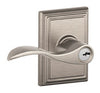 Schlage Satin Nickel Keyed Entry Lever 1-3/4 in.