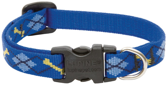 Lupine Collars & Leads 41833 1/2" X 6"-9" Adjustable Dapper Dog Design Dog Collar