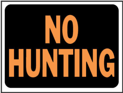 Hy-Ko English No Hunting Sign Plastic 9 in. H x 12 in. W (Pack of 10)