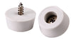 Softtouch Plastic Bumper Pad White Round 7/8 in. W X 7/8 in. L 2 pk