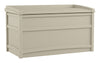 Suncast 41 in.   W X 21 in.   D Beige Plastic Deck Box with Seat 50 gal