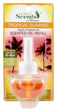 Air Freshener Scented Oil Refill, Tropical Breeze, 0.7-oz. (Pack of 12)