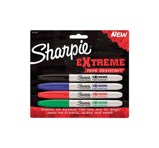 Sharpie  Extreme  Assorted  Fine Tip  Permanent Marker  4 pk