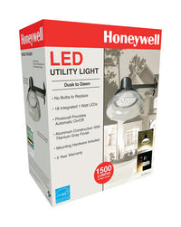 Honeywell  Dusk to Dawn  Plug-In  LED  Gray  Security Light