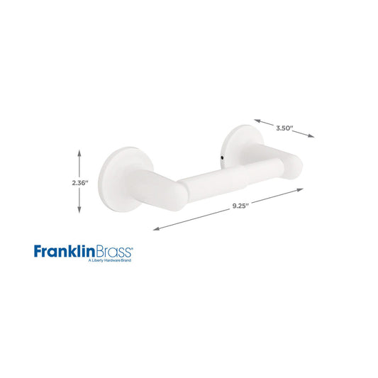 Franklin Brass Astra White Toilet Paper Holder