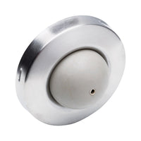 Ives by Schlage 3/8 in. W X 2-1/2 in. L Brass Satin Chrome Silver Wall Door Stop
