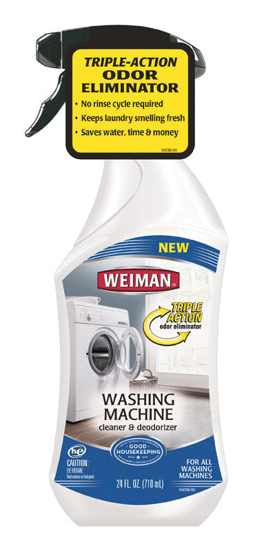 Weiman High Efficiency Spray-and-Go Formula Washing Machine Cleaner Liquid 24 oz. (Pack of 6)