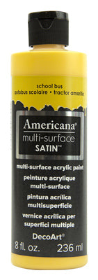 Americana Multi-Surface Acrylic Paint, School Bus, 8-oz.