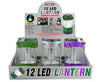 Blazing Ledz 702143 12 Led Lantern Assorted Colors (Pack of 9)