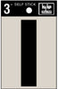 Hy-Ko 3 in. Black Vinyl Letter I Self-Adhesive 1 pc. (Pack of 10)