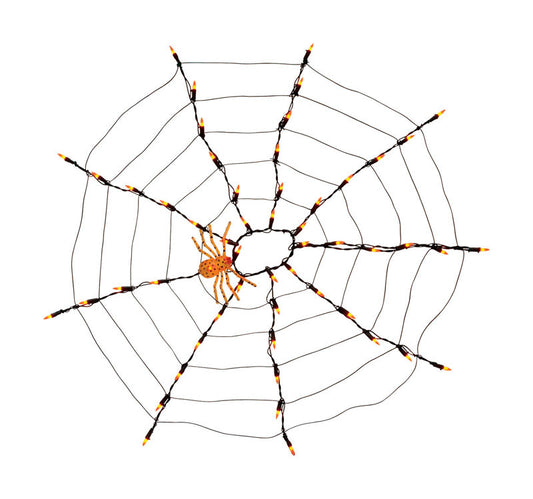 Sienna Spider Web Net Light Indoor/Outdoor Orange 3' X 3' 3'