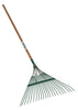 Seymour S300 DuraLite 24 Tine Steel Leaf Rake Wood Handle