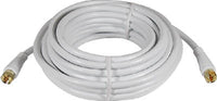 25-Ft. White RG6 Coaxial Cable With "F" Connectors