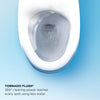 TOTO® WASHLET+® Carlyle® II One-Piece Elongated 1.28 GPF Toilet and WASHLET+® C5 Bidet Seat, Cotton White - MW6143084CEFG#01