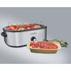 Proctor Silex Polished Chrome Black Aluminized Steel 18 qt Electric Roaster 9.8 in.   H X 17.4 in.
