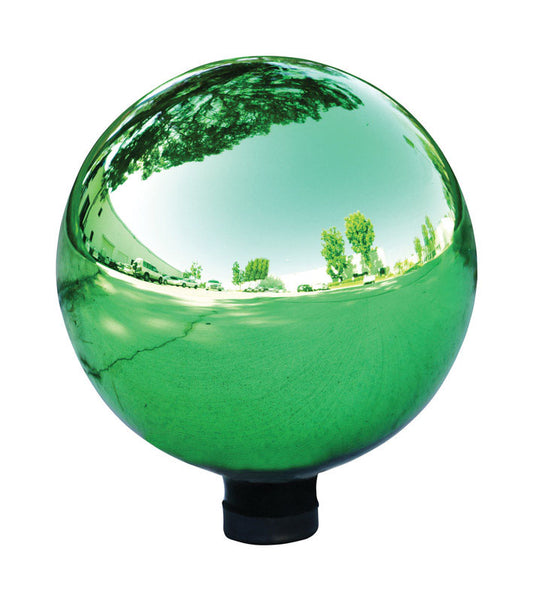 Alpine Glass Green 11-1/2 in. H Gazing Ball (Pack of 2)