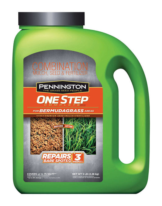 Pennington One Step Complete Bermuda Grass Sun or Shade Seed/Fertilizer/Mulch Repair Kit 5 lb