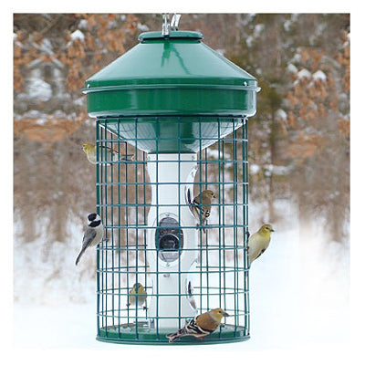 Caged Bird Feeder, 18-Lb. Capacity