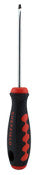Destornillador de punta plana negro y rojo Sheffield 58701 de 1/8" x 3"