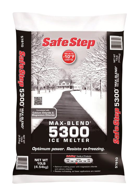 Safe Step 5300 Sodium Chloride, Calcium Chloride and Magnesium Ch Ice Melt 10 lb. Granule (Pack of 4)