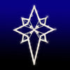 Impact Innovations  Plug-In  White  Lit Star Silhouette  Window Silhouette