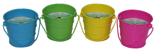 Patio Essentials 21190P 16.14 Citronella Mini Bucket Assorted Colors (Pack of 32)