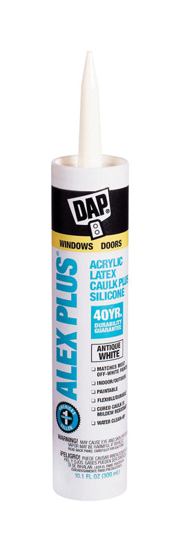 DAP Alex Plus Antique White Acrylic Latex All Purpose Caulk 10.1 oz.