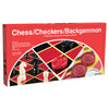 Pressman Checkers/Chess/Backgammon Set Multicolored