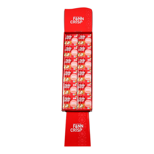 Finn Crisp Crackers Display - Original - Case of 36 - 7 oz.