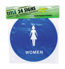 Hy-Ko English Blue Informational Sign 12 in. H X 12 in. W