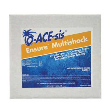 O-Ace Sis Ensure Multishock Super 6 Lbs. 45 % Availablechlorine (Case of 5)