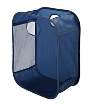 Homz Blue Duramesh Nylon Spring Up Hamper