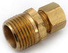 Amc 750068-0402 1/4" X 1/8" Brass Lead Free Compression Coupling (Pack of 10)