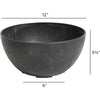 Novelty Artstone 5.85 in. H X 12.2 in. W X 12.2 in. D X 12.2 in. D Resin/Stone Powder Napa Bowl Plan