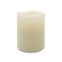 Matchless Darice Ivory Vanilla Honey Scent Pillar Flameless Flickering Candle 5 in. H x 3.8 in. Dia. (Pack of 4)