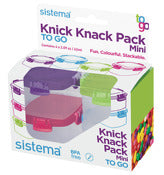 Sistema 21127 4.76" X 2.4" X 3.11" Mini Knick Knack Pack 4 Count