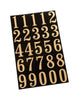 Hy-Ko 2 in. Reflective Gold Polyester Number Set 0-9 Self-Adhesive 1 pk (Pack of 10)