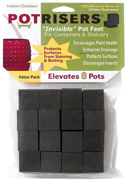 Pot Risers Pr32 1 X 1 X .50 Small Black Potrisers® 32 Count