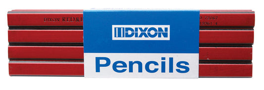 Dixon 7 in. L Carpenter Pencil Black/Red 1 pc (Pack of 12)