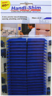 Handi-Shim Construction Shim, Blue, 1/4-In., 40-Ct.