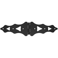 Ornamental S-Hinge, Black, 10-In.