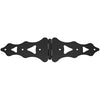 Ornamental S-Hinge, Black, 10-In.