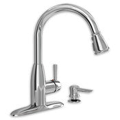 American Standard 9012301.002 Chrome McKenzie 1-Handle High-Arc Pull Down Kitchen Faucet With Soap Dispenser