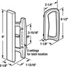 Prime-Line Outdoor Patio Door Handle Set