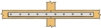 Strap Tie, 20 Gauge, Zinc, 3/4 x 16-5/16-In.